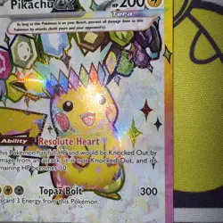 2024 Pokemon Surging Sparks EN #219 Pikachu EX Ultra Rare Pokemon TCG English LP - Image 5