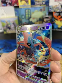 Pokemon Card Deoxys Vstar Promo SWSH268 Full Art Rare 2022 - Side Damage - Image 3