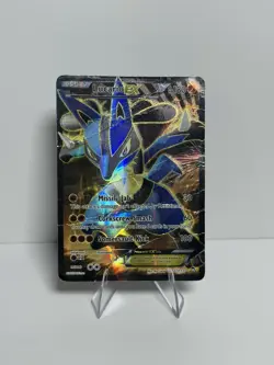 Pokemon Lucario EX Full Art Holo Rare Card 107/111 XY Furious Fists 2014 TCG - Image 1