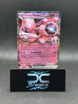 Team Rocket's Mewtwo ex Destined Rivals Ultra Rare Pokemon TCG 081/182 S&V NM - Image 1