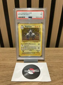 PSA 7 Magneton 9/102 Base Set Pokemon Card MINT - Image 1