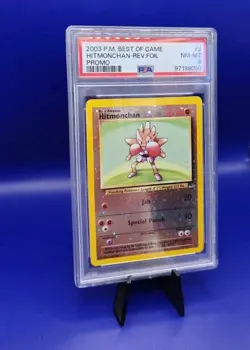 Hitmonchan #2 Best Of Game Reverse Holo Promo Pokemon Card TCG 2003 Graded PSA 8 - Image 3