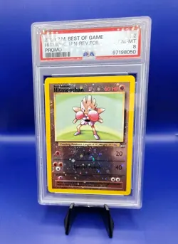 Hitmonchan #2 Best Of Game Reverse Holo Promo Pokemon Card TCG 2003 Graded PSA 8 - Image 4