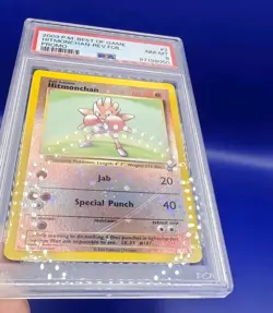 Hitmonchan #2 Best Of Game Reverse Holo Promo Pokemon Card TCG 2003 Graded PSA 8 - Image 5