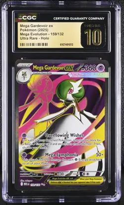 2025 POKEMON MEGA EVOLUTIONS #159 MEGA GARDEVOIR CGC 10 PRISTINE - Image 1