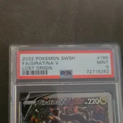 Pokemon Giratina V Lost Origin 186/196 Ultra Rare Full Art Holo PSA 9 2022 - Image 2