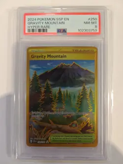 🔥Pokemon SSP Gravity Mountain PSA 9 Surging Sparks 250/191 Hyper Rare 📈 - Image 1