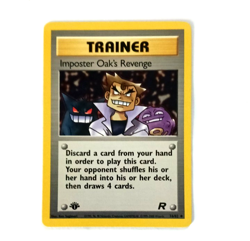 Team Rocket First Edition Imposter Oak's Revenge Vintage Pokemon Card NM - Image 1