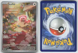 Stufful 154/132 Illustration Rare Mega Evolution Pokemon Holo NM - Image 3