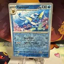 Vaporeon 134/165 Sv: Scarlet & Violet 151 Reverse Holo Pokemon TCG - Image 2
