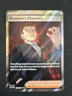 Giovanni's Charisma 197/165 Sv2a: Pokemon Card 151 Holo - Image 1