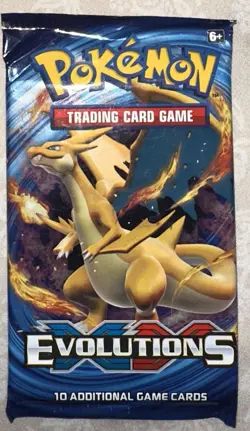 Pokemon XY Evolutions Booster Pack Charizard Art 820650801556 - Image 1