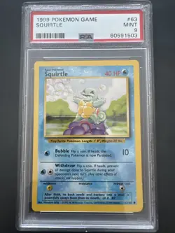 1999 Pokemon Game Squirtle Mint 9 - Image 1