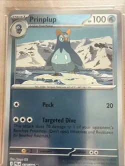 Pokemon TCG Phantasmal Flames Prinplup Reverse Holo 028/094 GRADE MGC 10 - Image 2
