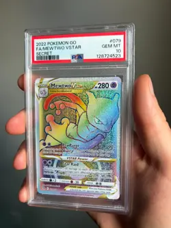 Mewtwo VSTAR Holo Full Art Secret #79 Pokemon 2022 PSA 10 Gem MT - Image 1