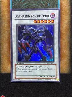 Yugioh Archfiend Zombie-Skull ANPR-EN042 Super Rare 1st Ed MP - Image 1