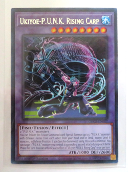 Yugioh Card Ukiyoe-P.U.N.K. Rising Carp GRCR-EN007 1st Edition Rare NM - Image 1