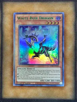Yugioh White Rose Dragon LDS2-EN109 Ultra Rare 1st Ed GREEN NM - Image 1