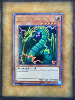 Yugioh Thunder Dragon LCKC-EN067 Ultra Rare LP - Image 1