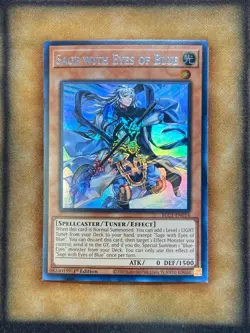 Yugioh Sage with Eyes of Blue BLC1-EN014 Ultra Rare 1st Ed SILVER NM - Image 1