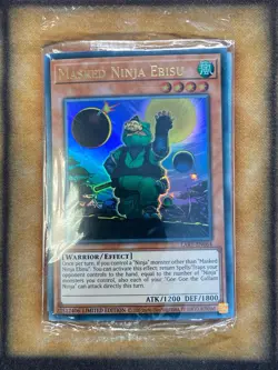 Yugioh Masked Ninja Ebisu LART-EN064 Ultra Rare Lost Art Promo SEALED - Image 1