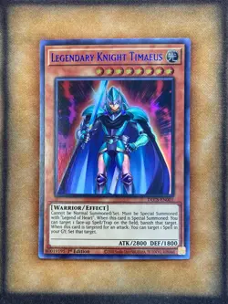 Yugioh Legendary Knight Timaeus DLCS-EN001 Ultra Rare 1st Ed BLUE NM - Image 1