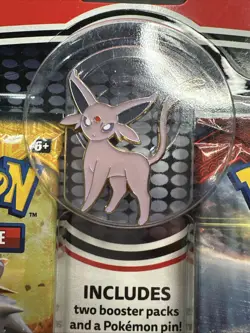 Pokemon TCG Sun & Moon Booster Blister 2 Packs W/ Espeon Pin New Sealed - Image 5