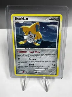 Jirachi 7/111 Holo R Rising Rivals Pokemon 2009 EN LP - Image 1