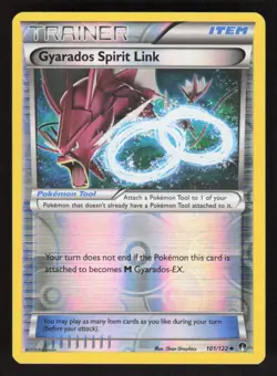 Pokemon TCG XY - BREAKpoint Reverse Holo Gyarados Spirit Link #101/122 - Image 1