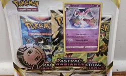 Pokemon TCG Sword and Shield Astral Radiance 3 Pack Blister Sylveon - Image 2