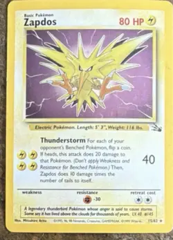 Wizards Pokemon TCG Fossil/Jungle 1999 Lot Zapdos Dragonite Ditto Scyther - Image 1