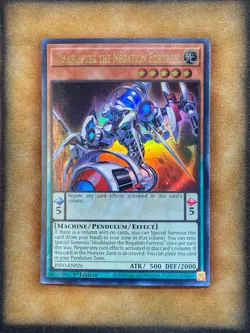 Yugioh Disablaster the Negation Fortress INFO-EN026 Ultra Rare 1st Ed NM - Image 1
