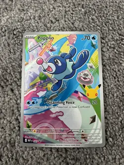 Popplio 045 Promo First Partner Illustration Collection Pokemon NM - Image 3