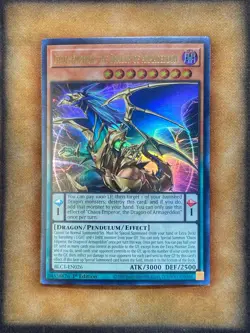 Yugioh Chaos Emperor, the Dragon of Armageddon BLC1-EN026 Ultra Rare 1st GOLD NM - Image 1