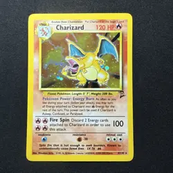 2000 Pokemon Charizard Base Set 2 #4 - Holo Rare - Vintage WOTC - MP - Image 1