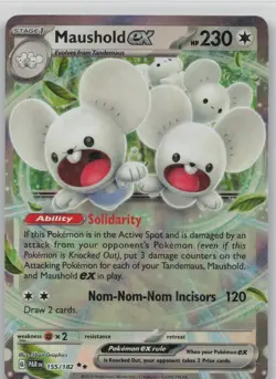 Maushold ex 155/182 Double Rare Paradox Rift Pokemon Holo Near Mint - Image 1