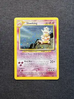 Pokemon Slowking Neo Genesis Holo Rare 14/111 Stage 1 Unlimited LP-/MP SWIRL - Image 1