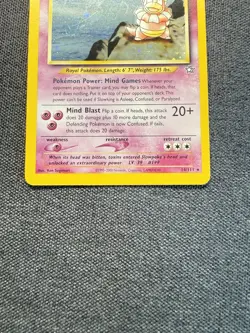 Pokemon Slowking Neo Genesis Holo Rare 14/111 Stage 1 Unlimited LP-/MP SWIRL - Image 3