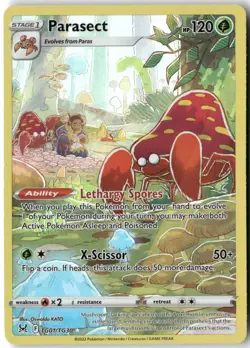 Parasect, Pokemon SWSH11: Lost Origin Trainer Gallery Ultra Rare, TG01/TG30 NM - Image 1