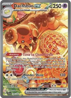 Dachsbun ex - 169/142 - Pokemon Stellar Crown Special Illustration Rare M - Image 1