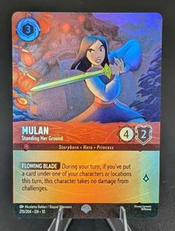 Disney Lorcana Mulan Standing Her Ground 215/204 Epic Whispers in the Well (10) - Image 1