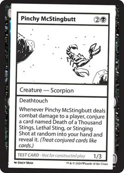Pinchy McStingbutt Mystery Booster 2 Playtest Card NM MTG - Image 1