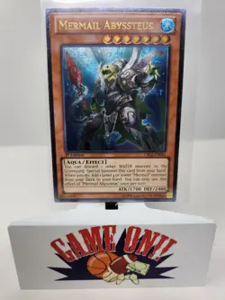 YuGiOh Mermail Abyssteus CBLZ-EN083 1st Edition Ultimate Rare Mint Condition - Image 1