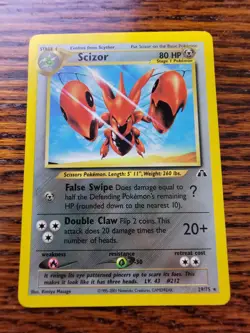 MP Scizor 29/75 Neo Discovery Non-Holo Pokemon Card - Image 1