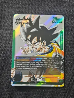 Son Goku SB02-033 Silver Leader Manga Booster 02 Dragon Ball Card English - Image 1