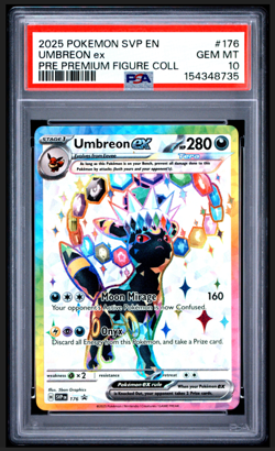 Umbreon EX SVP 176 Scarlet & Violet Promo Cards Holo PSA 10 GEM Pokemon Card - Image 1