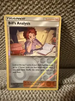Bill’s Analysis 51/68 - Reverse Holo - Hidden Fates Pokemon Card - Image 1