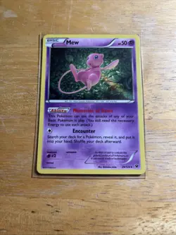 Pokemon Mew Holo Rare TCG Card 29/124 XY Fates Collide 2016 Lp Condition - Image 1