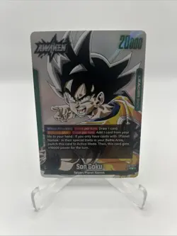 SB02-033 L Son Goku Full Art Leader Card Dragonball Fusion World Manga Booster 2 - Image 1