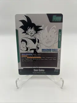 SB02-033 L Son Goku Full Art Leader Card Dragonball Fusion World Manga Booster 2 - Image 2